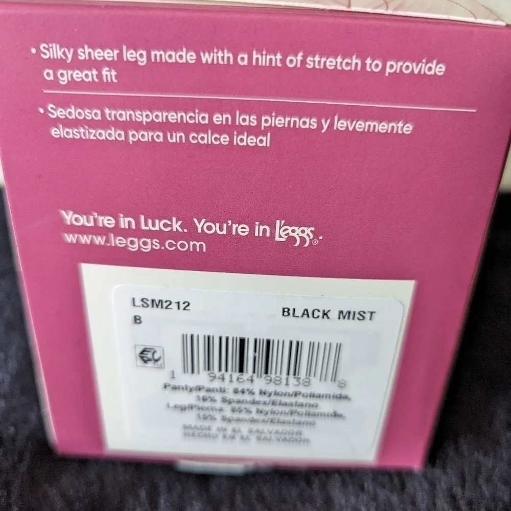 Black Nylon Tights B Silky Sheer